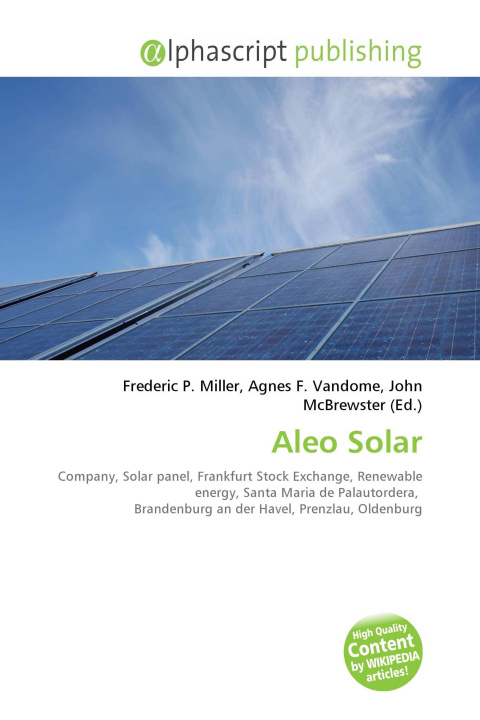 Knjiga Aleo Solar Agnes F. Vandome