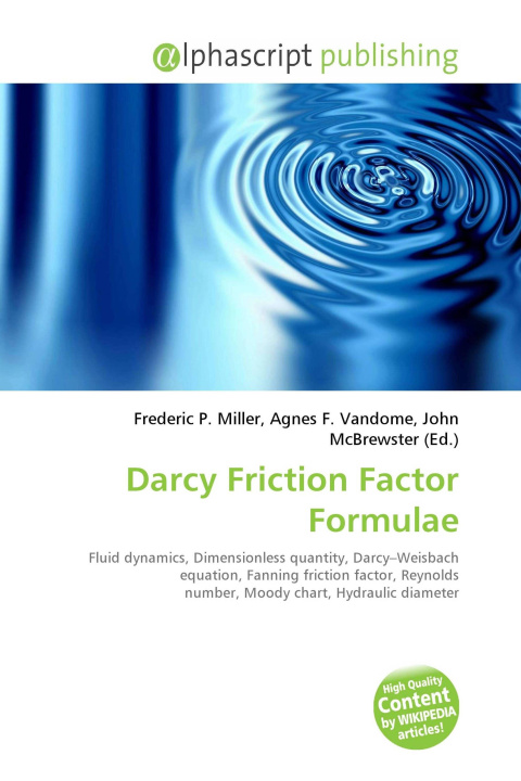 Kniha Darcy Friction Factor Formulae Agnes F. Vandome