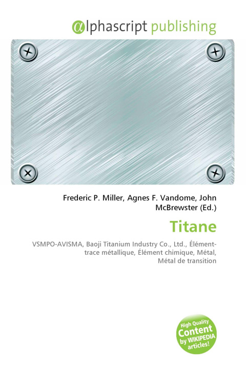 Könyv Titane Agnes F. Vandome