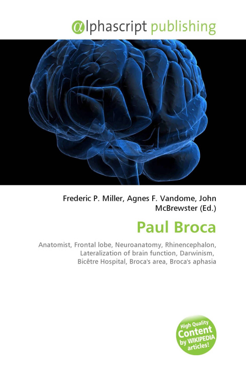 Kniha Paul Broca Agnes F. Vandome
