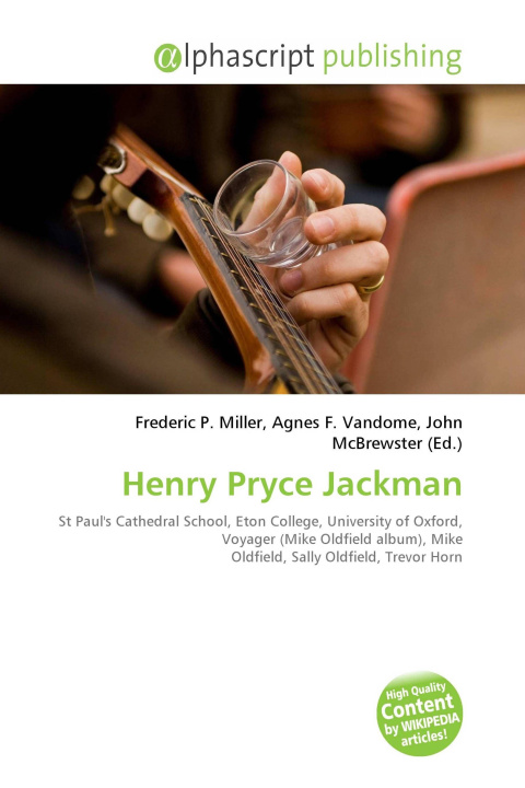 Knjiga Henry Pryce Jackman Agnes F. Vandome