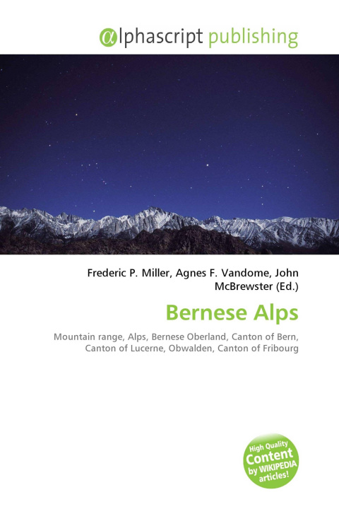 Kniha Bernese Alps Agnes F. Vandome