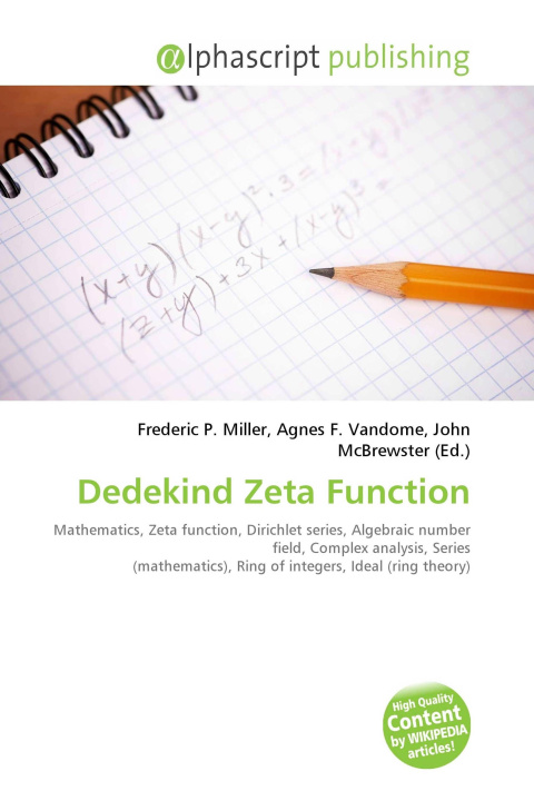 Könyv Dedekind Zeta Function Agnes F. Vandome