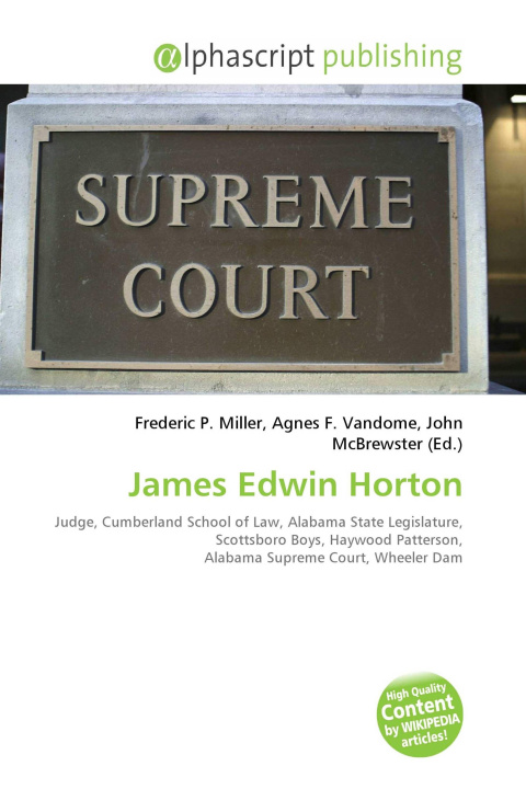 Kniha James Edwin Horton Agnes F. Vandome