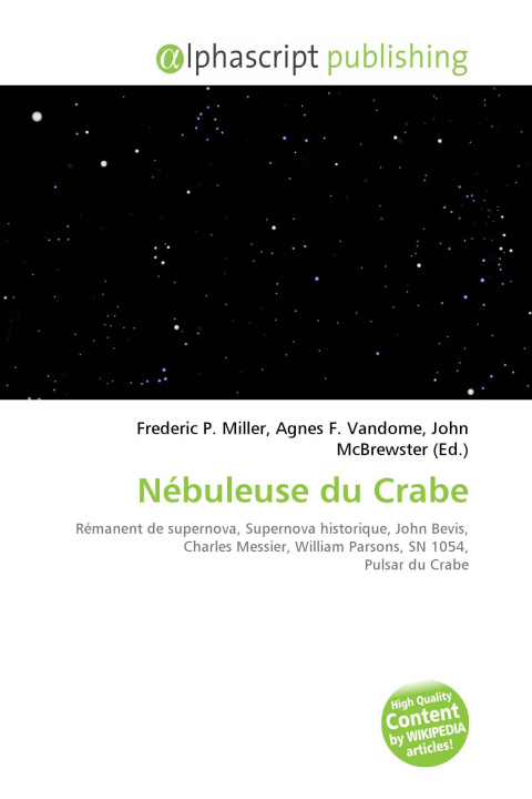 Kniha Nébuleuse du Crabe Agnes F. Vandome