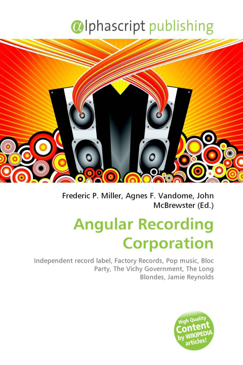 Kniha Angular Recording Corporation Agnes F. Vandome