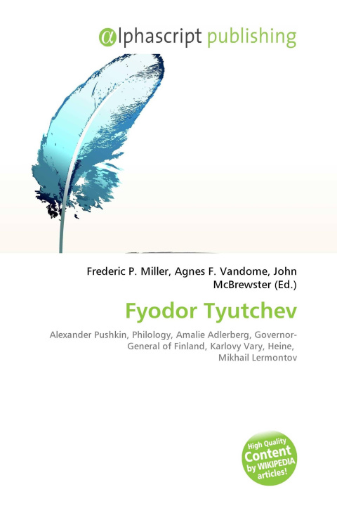 Könyv Fyodor Tyutchev Agnes F. Vandome