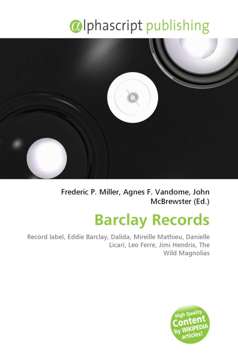 Kniha Barclay Records Agnes F. Vandome