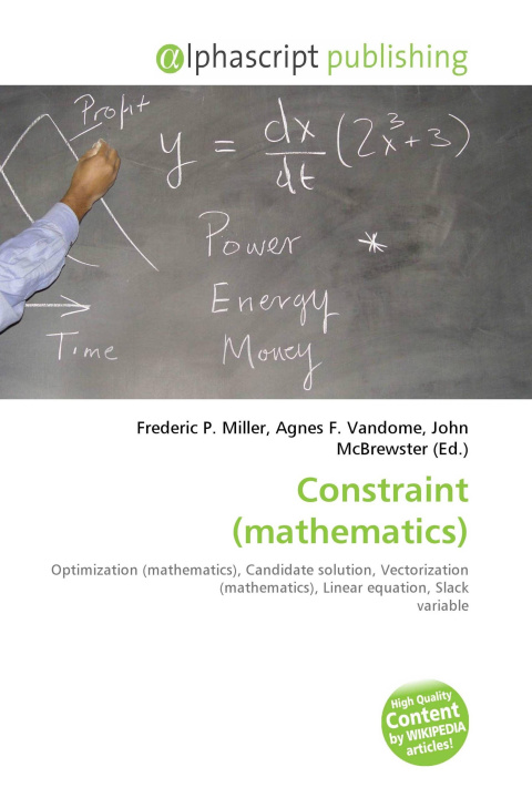 Kniha Constraint (mathematics) Agnes F. Vandome