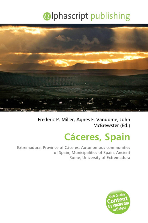 Kniha Cáceres, Spain Agnes F. Vandome