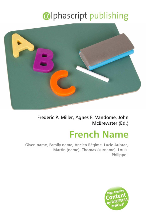 Kniha French Name Agnes F. Vandome