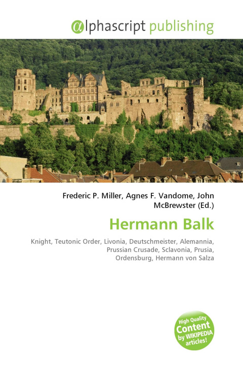 Knjiga Hermann Balk Agnes F. Vandome