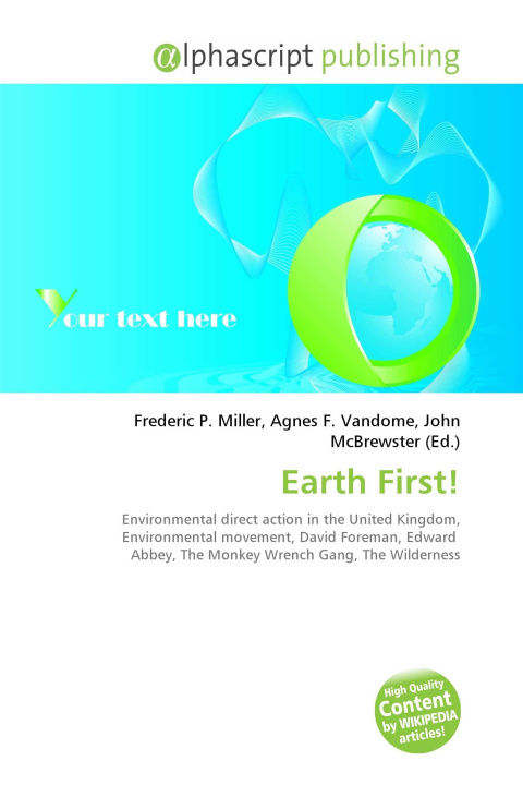 Kniha Earth First! Agnes F. Vandome