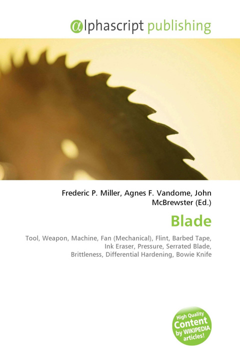 Kniha Blade Agnes F. Vandome