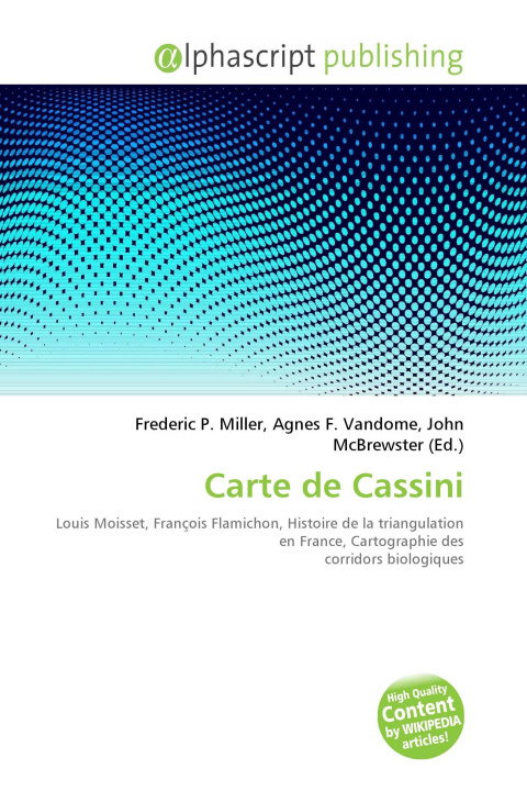 Kniha Carte de Cassini Agnes F. Vandome