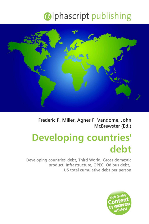 Könyv Developing countries' debt Agnes F. Vandome