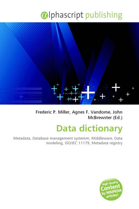 Könyv Data dictionary Agnes F. Vandome