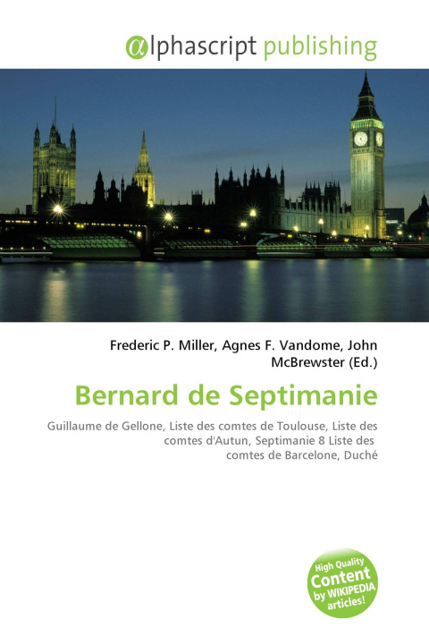 Kniha Bernard de Septimanie Agnes F. Vandome