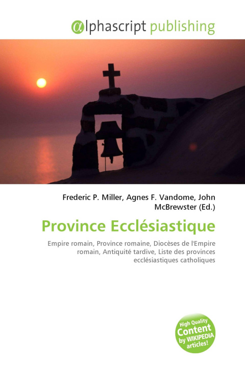 Kniha Province Ecclésiastique Agnes F. Vandome