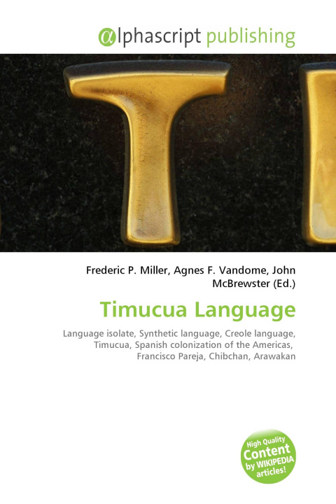 Kniha Timucua Language Agnes F. Vandome