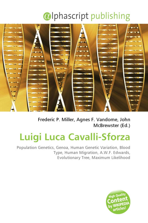 Knjiga Luigi Luca Cavalli-Sforza Agnes F. Vandome
