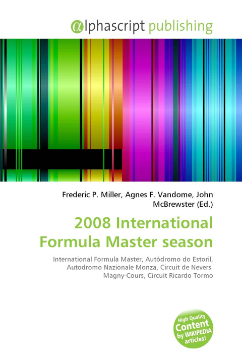 Knjiga 2008 International Formula Master season Agnes F. Vandome