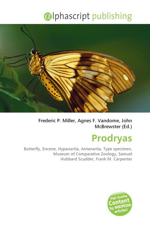 Kniha Prodryas Agnes F. Vandome