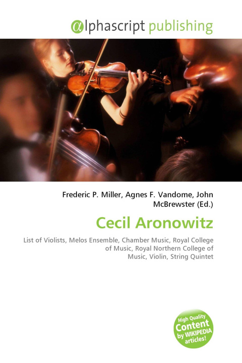 Kniha Cecil Aronowitz Agnes F. Vandome