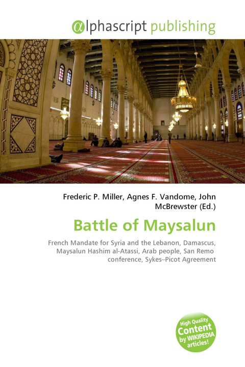 Knjiga Battle of Maysalun Agnes F. Vandome