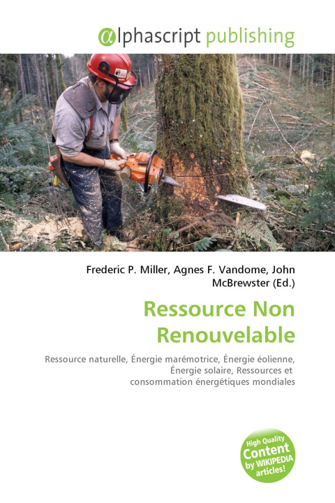 Knjiga Ressource Non Renouvelable Agnes F. Vandome