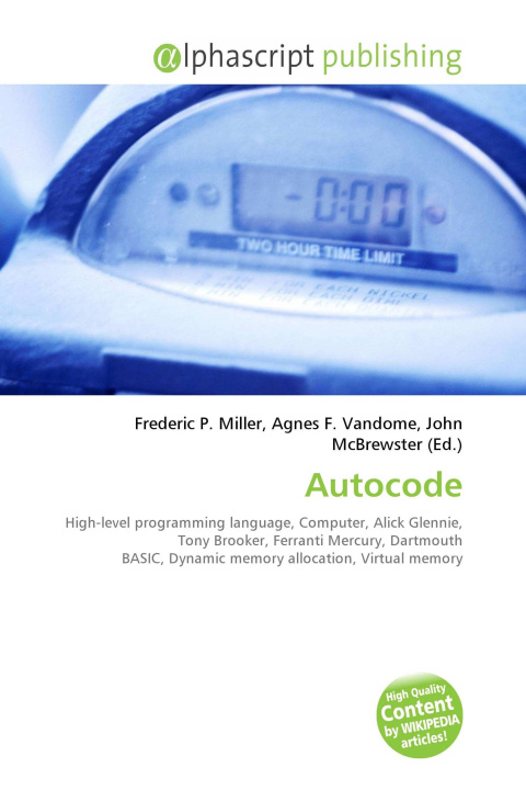 Kniha Autocode Agnes F. Vandome