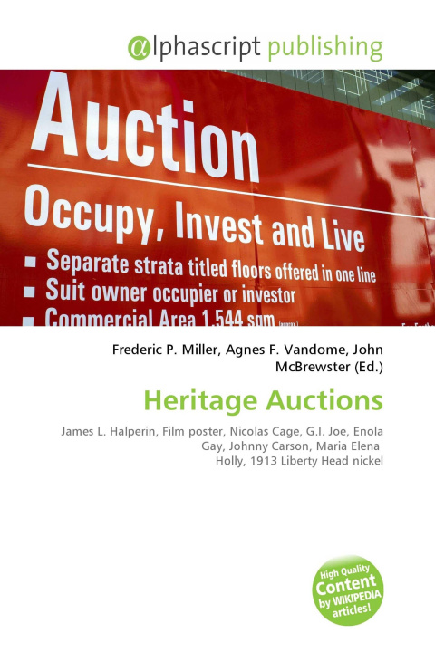 Kniha Heritage Auctions Agnes F. Vandome