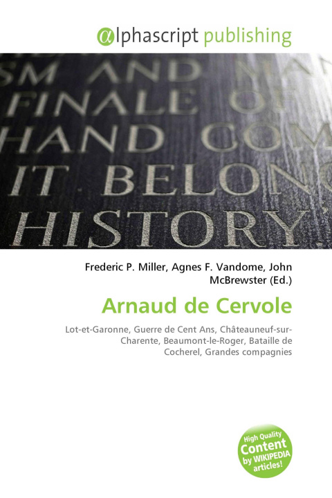 Kniha Arnaud de Cervole Agnes F. Vandome