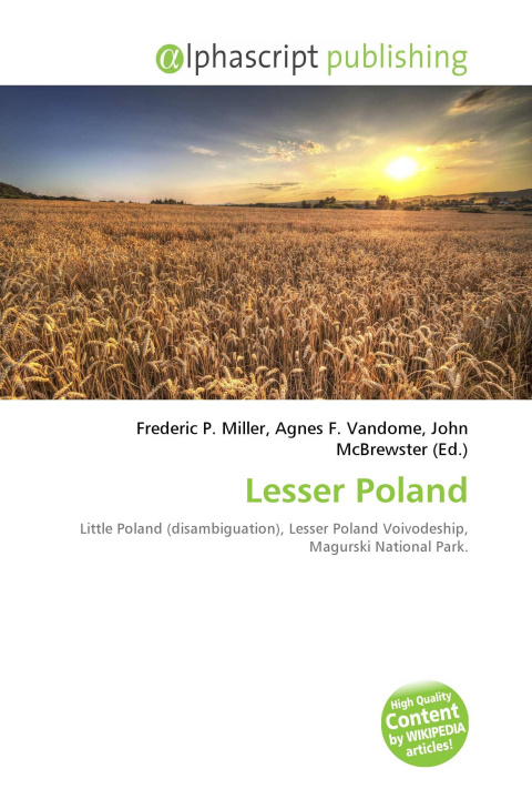Kniha Lesser Poland Agnes F. Vandome