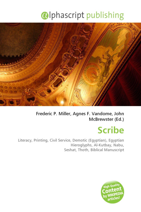 Kniha Scribe Agnes F. Vandome