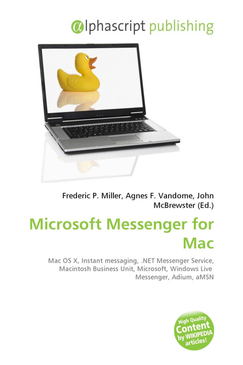 Kniha Microsoft Messenger for Mac Agnes F. Vandome
