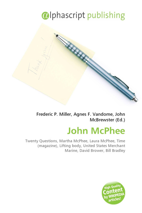 Kniha John McPhee Agnes F. Vandome