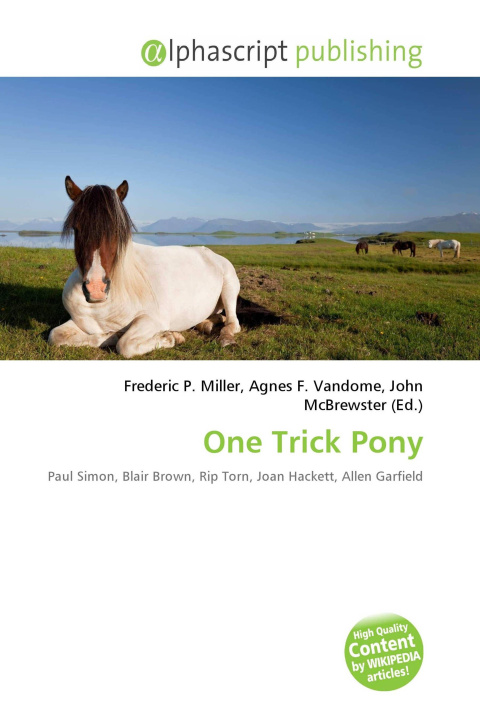 Kniha One Trick Pony Agnes F. Vandome