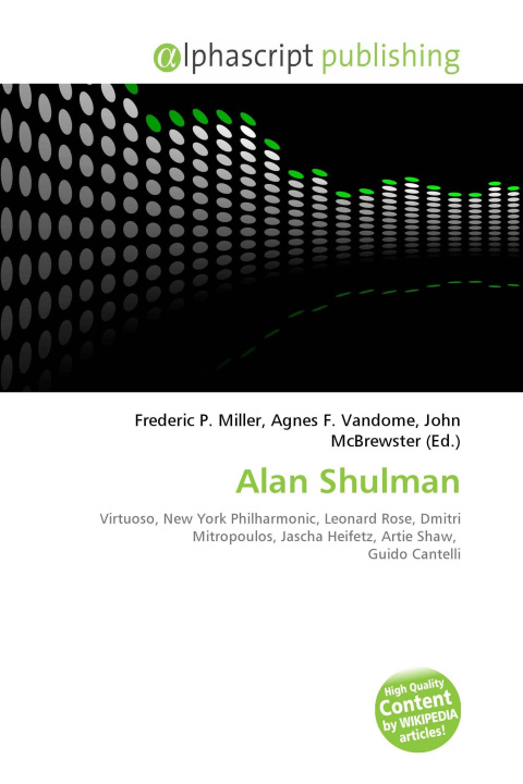 Kniha Alan Shulman Agnes F. Vandome