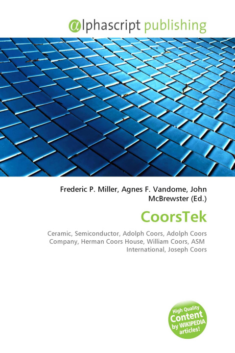 Kniha CoorsTek Agnes F. Vandome