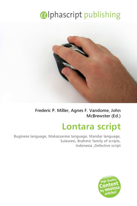 Kniha Lontara script Agnes F. Vandome