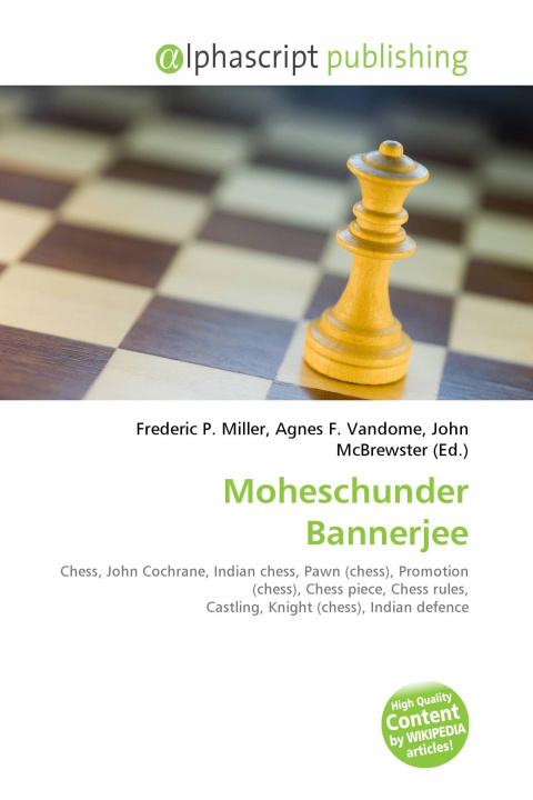 Kniha Moheschunder Bannerjee Agnes F. Vandome