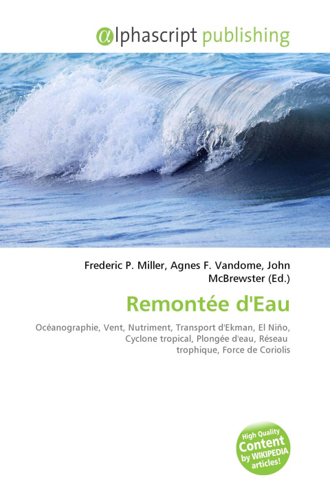 Kniha Remontée d'Eau Agnes F. Vandome