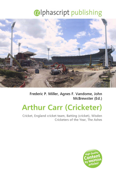 Kniha Arthur Carr (Cricketer) Agnes F. Vandome