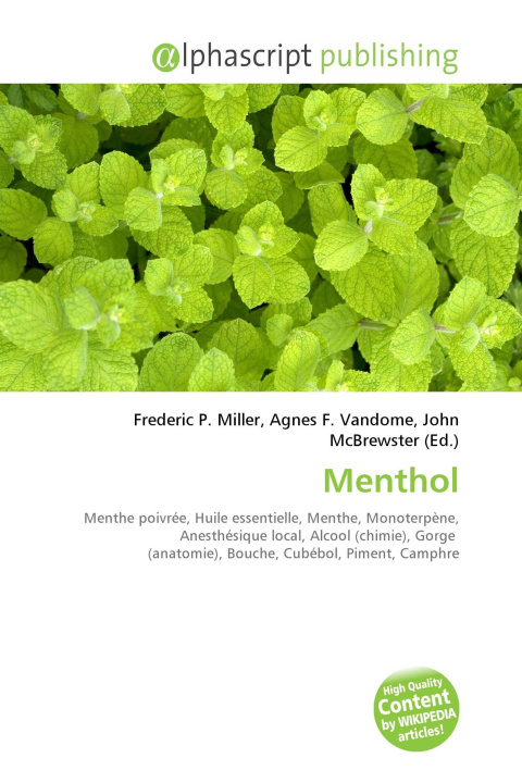 Kniha Menthol Agnes F. Vandome