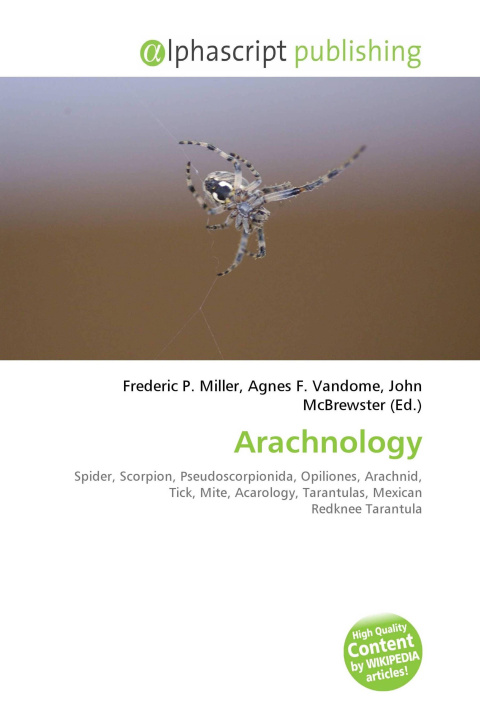 Kniha Arachnology Agnes F. Vandome
