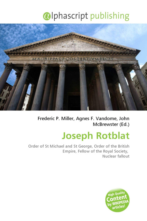 Kniha Joseph Rotblat Agnes F. Vandome