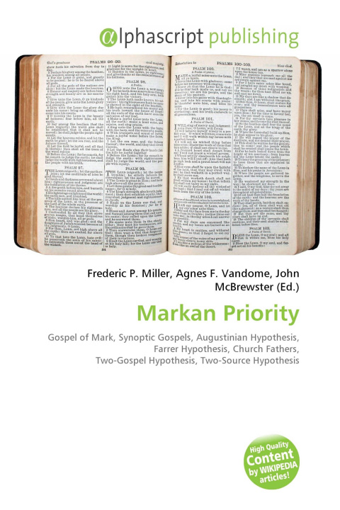 Kniha Markan Priority Agnes F. Vandome