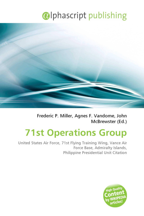 Kniha 71st Operations Group Agnes F. Vandome