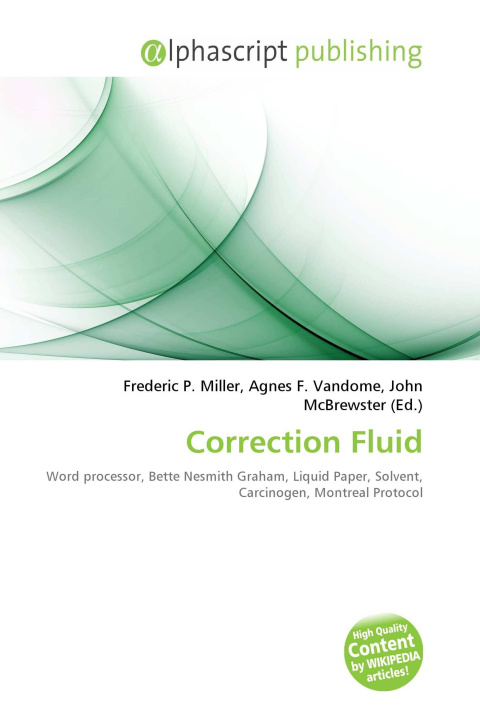 Kniha Correction Fluid Agnes F. Vandome